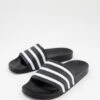 Adidas Originals - Adilette - Sliders Nere E Bianche