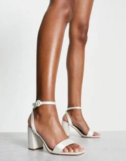 Be Mine - Bridal Wink - Sandali Con Tacco In Raso Avorio