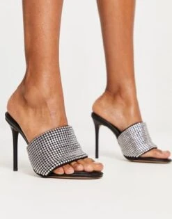 ALDO - Gannany - Sabot Neri Decorati Con Tacco