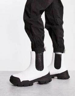 Love Moschino - Stivaletti Chelsea Bianchi