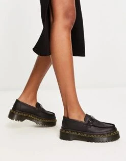 Dr. Martens Dr Martens - Penton Bex - Mocassini Neri Con Cucitura Doppia