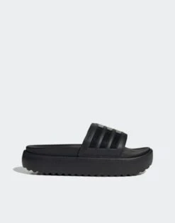 Adidas Originals - Adilette - Sliders Con Plateau Nere
