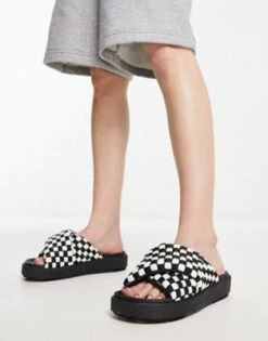 Jordan - Sophia - Sliders Grigio Scuro Con Design Intrecciato