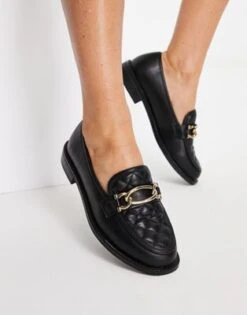 River Island - Mocassini Neri Con Catenina -Public Desire Shop 203630812 3