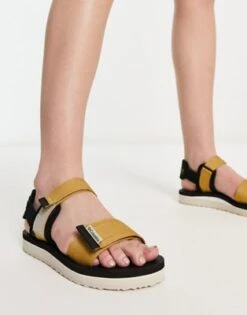 Columbia - Via - Sandali Neri E Color Pietra