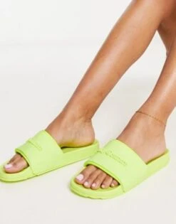 Juicy Couture - Sliders Con Logo Goffrato Verdi