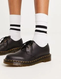 Dr. Martens Dr Martens - Vegan 1461 - Scarpe Basse Con 3 Occhielli Nere