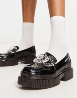 Armani Exchange - Mocassini Neri Con Suola Spessa