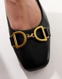 Alternative view of ASOS DESIGN - Leighton - Ballerine Nere Con Punta Squadrata