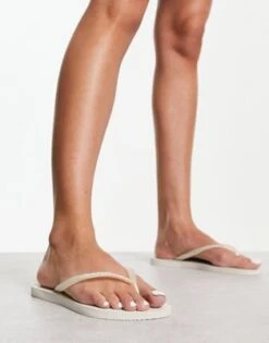 Havaianas - Infradito Slim Bianco Metallizzato