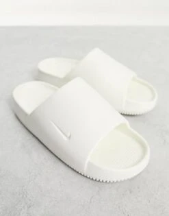 Nike - Calm - Sliders Bianco Vela -Public Desire Shop 204595929 3