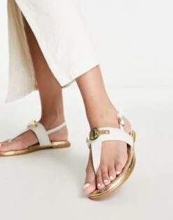 River Island - Sandali Modello Infradito Bianchi