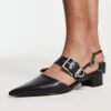 Charles & Keith - Scarpe Con Tacco Nere Con Cinturino Sul Retro