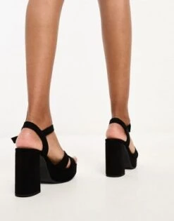 New Look - Sandali Con Tacco Neri Intrecciati -Public Desire Shop 205145076 4