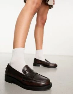 Stradivarius - Mocassini Marrone Slavato