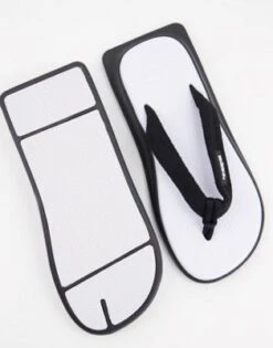 Havaianas - Tradizori - Infradito Con Punta Squadrata In Bianco Misto